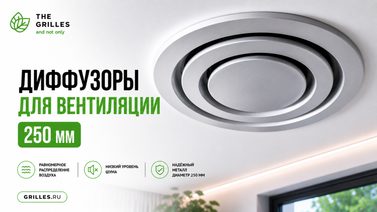 Диффузоры для вентиляции 250 мм